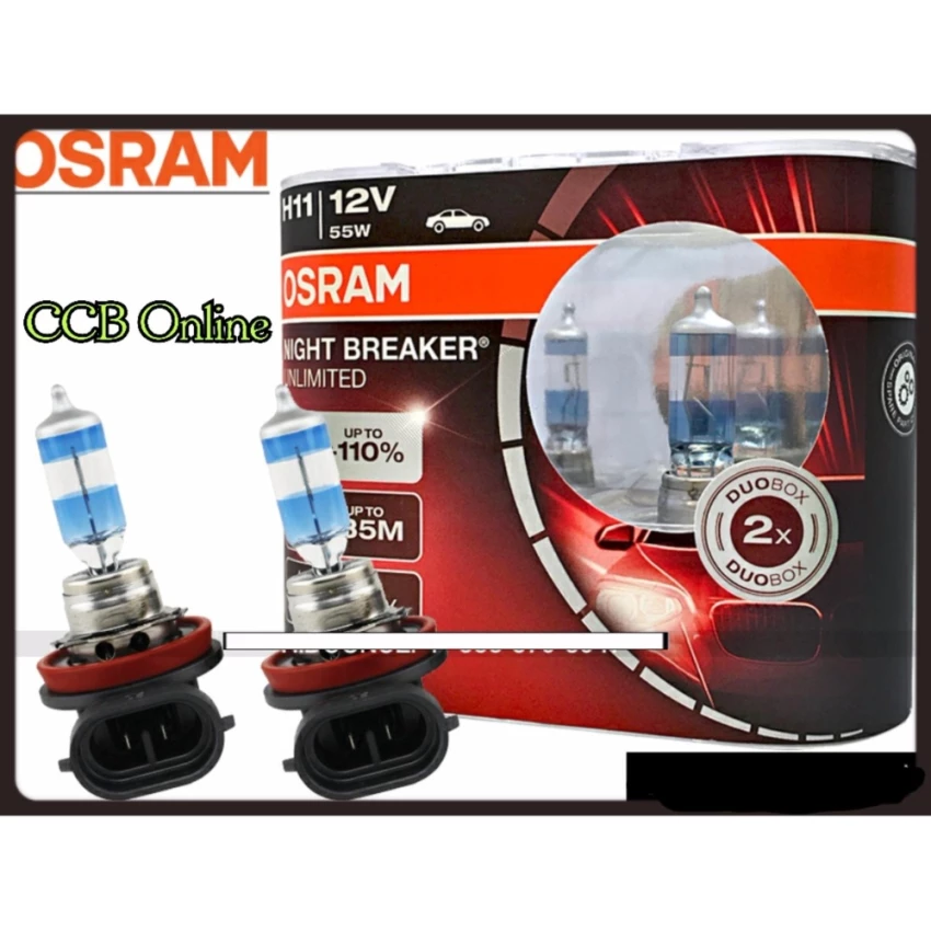 OSRAM H11 Night Breaker Unlimited OSRAM Bulb +110% Brightness 